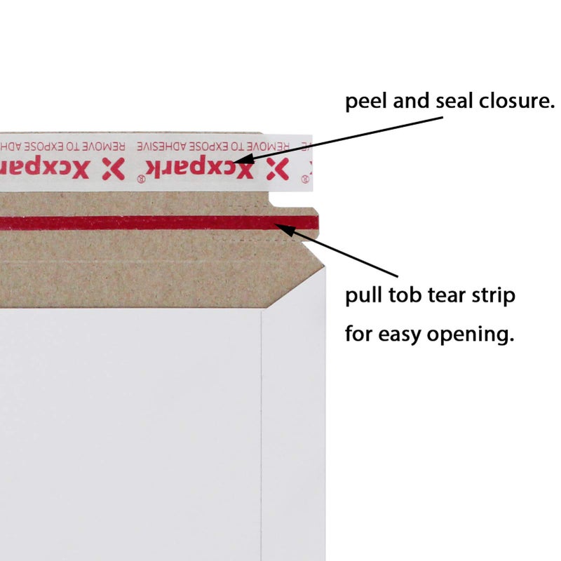 Xxcxpark 25 Pack Rigid Mailers 9.25 x 11.75 inches, Self Seal Photo Document Mailers Premium Cardboard Keep Flat Envelopes for Photos, Pictures, Papers, Files, CD - Image 4